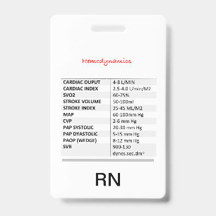 Hemodynamics RN Badge