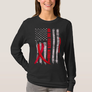 Hemophilia Awareness Bleeders Disease Related Red  T-Shirt