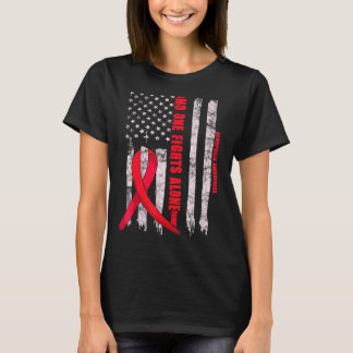 Hemophilia Awareness Bleeders Disease Related Red  T-Shirt