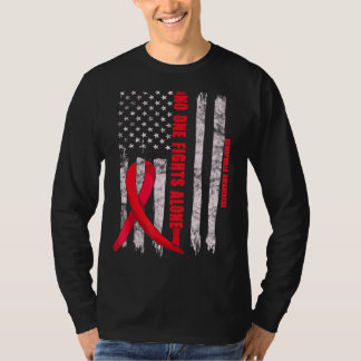 Hemophilia Awareness Bleeders Disease Related Red  T-Shirt