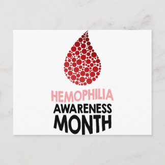Hemophilia Awareness Month - Appreciation Day Postcard