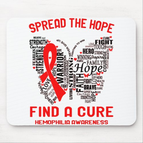 Hemophilia Awareness Month Ribbon Gifts Mouse Pad