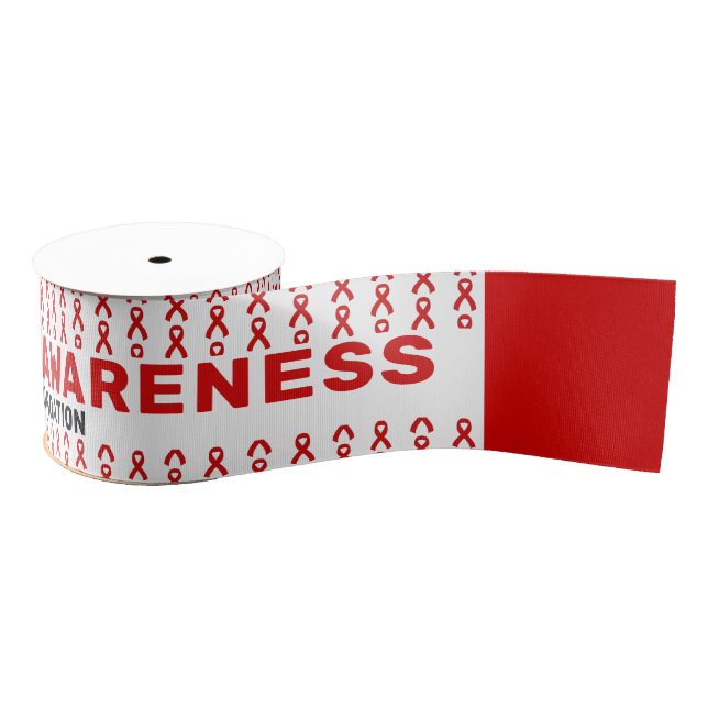 Hemophilia Awareness Pattern Ribbon (Spool)