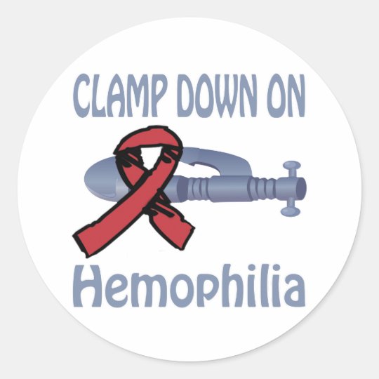 Hemophilia Classic Round Sticker