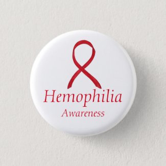 Hemophilia Red Awareness Ribbon Custom Pendants