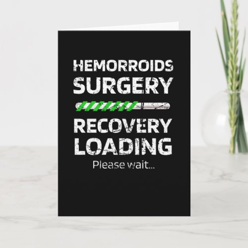 Hemorroids Survivor Surgery Recovery Gifts Card
