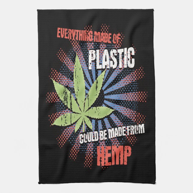 Hemp Plastic Kitchen Towel (Vertical)