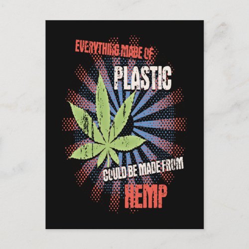 Hemp Plastic Postcard