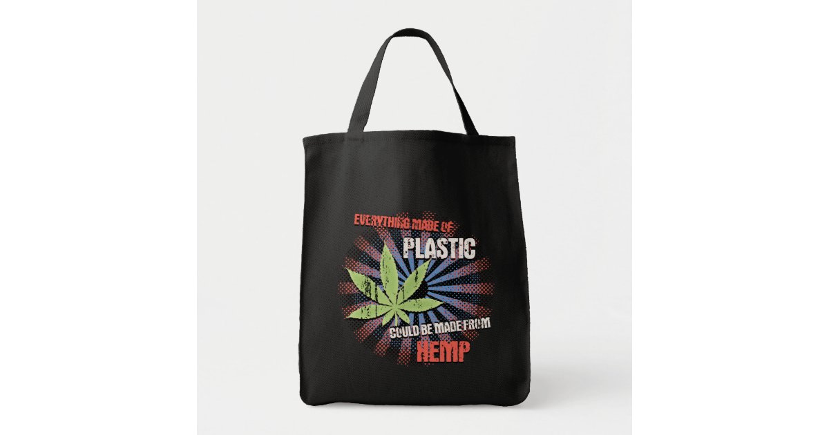 Hemp Plastic Tote Bag
