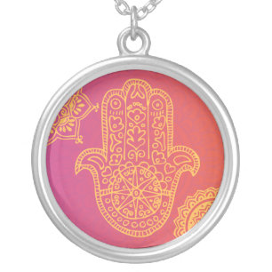 HEMSA HAND of GOD Bat Mitzvah Silver Necklace