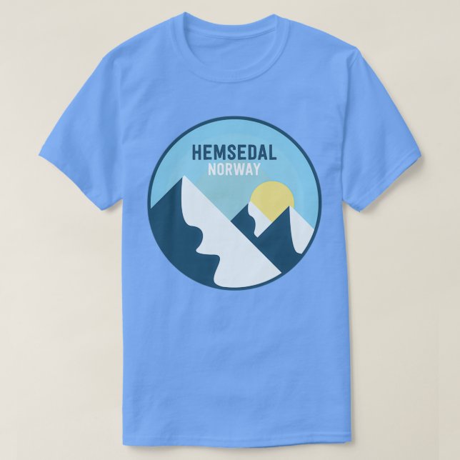 Hemsedal Norway Mountains T-Shirt (Design Front)