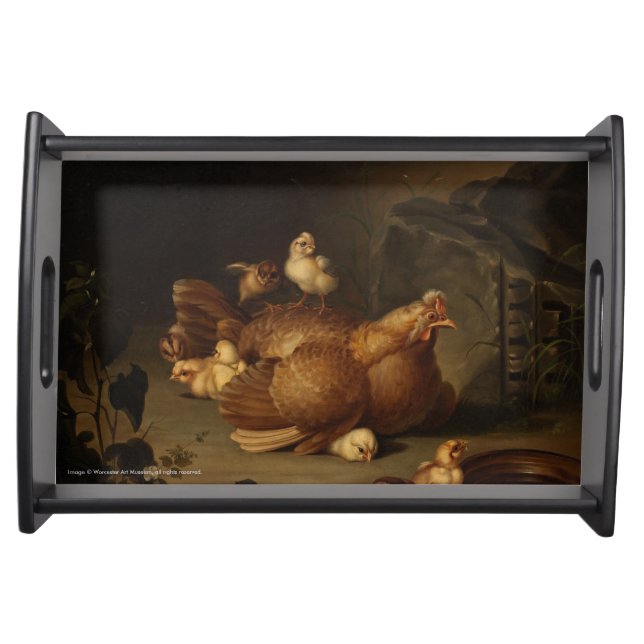 "Hen and Chickens" Serving Tray (Front)