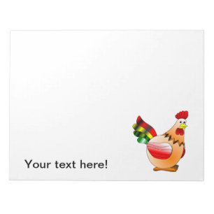 Hen cartoon notepad