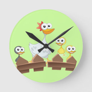 Hen & Chicken Clock