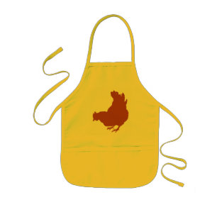 Hen [chicken, farmer, organic eggs] kids' apron