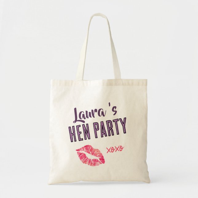 Hen Do weekend bag, bachelorette party Tote Bag (Front)