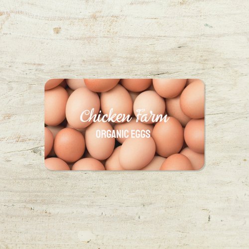 Hen Farm Organic Bio Eggs Business Card