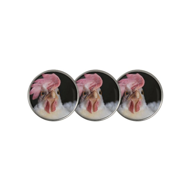 Hen Golf Ball Marker (3 Up)