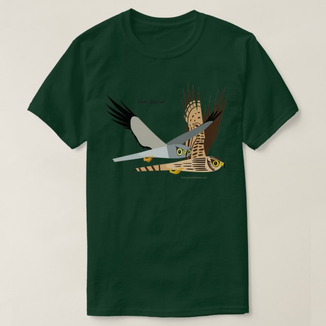 Hen Harrier caricature T-Shirt (Design Front)