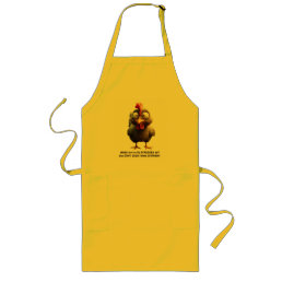 Hen in a flap long apron