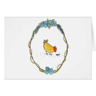 Hen In Border Cards