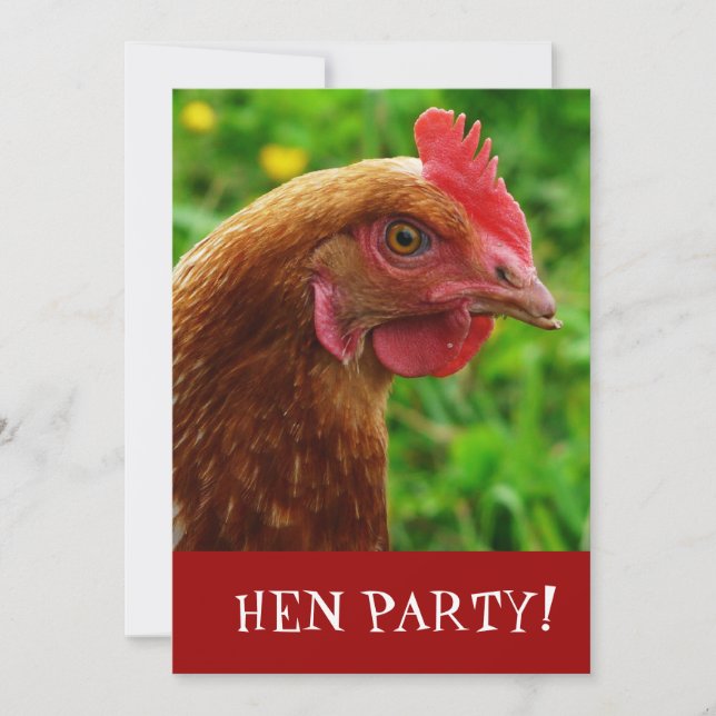 Hen Night Bachelorette Party Invite (Front)