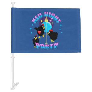 Hen Night Party Funny Bachelorette Party Car Flag