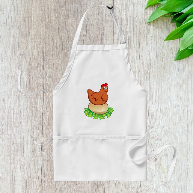 Hen On A Golden Egg Adult Apron (Creator Uploaded)