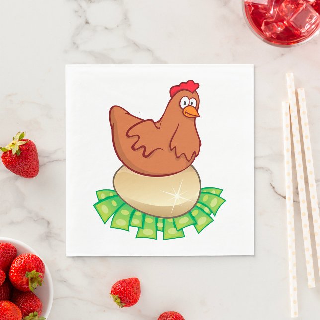 Hen On A Golden Egg Napkins (Creator Uploaded)