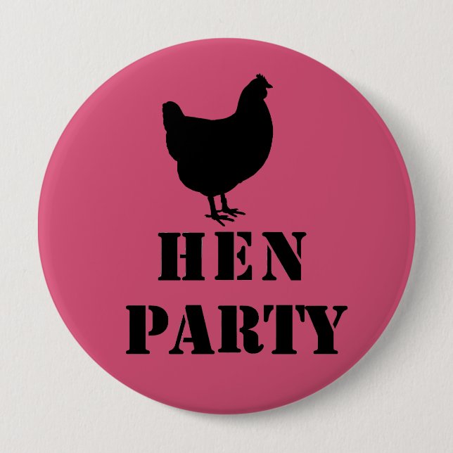 "Hen Party" badges Button (Front)
