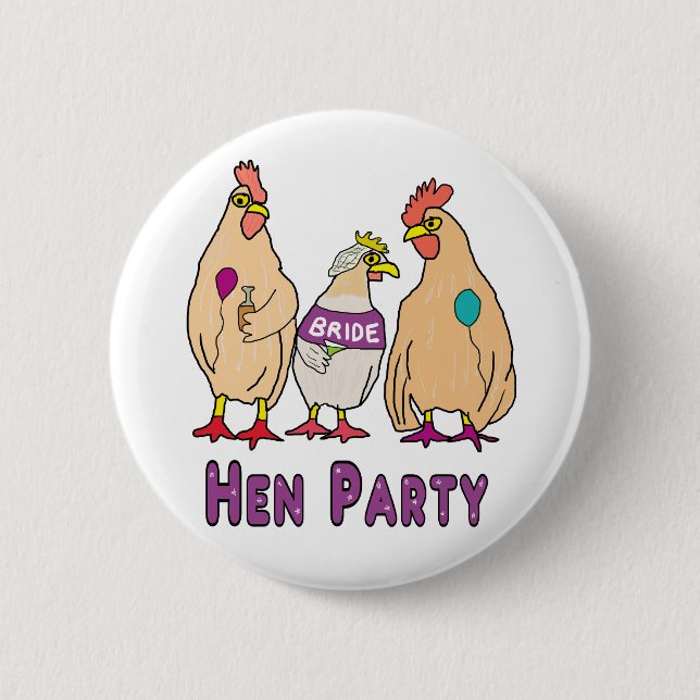 Hen Party Button (Front)