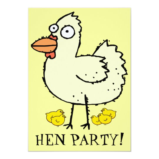 Hen Party Chicks And Hens Bachelorette Invite