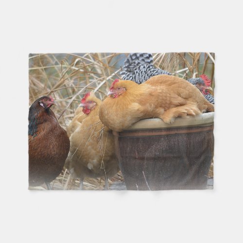 Hen Party Fleece Blanket