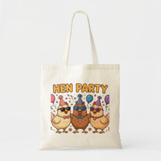 HEN PARTY Funny Chicken Tote Bag
