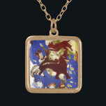 Hen Party Gold Plated Necklace<br><div class="desc">Hen Party (print)  Wallington  Gloria / Private Collection / Bridgeman Images</div>