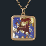 Hen Party Gold Plated Necklace<br><div class="desc">Hen Party (print)  Wallington  Gloria / Private Collection / Bridgeman Images</div>