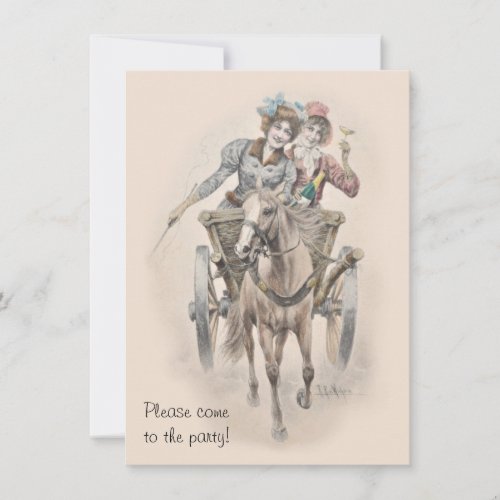 Hen party batchelorette invitation