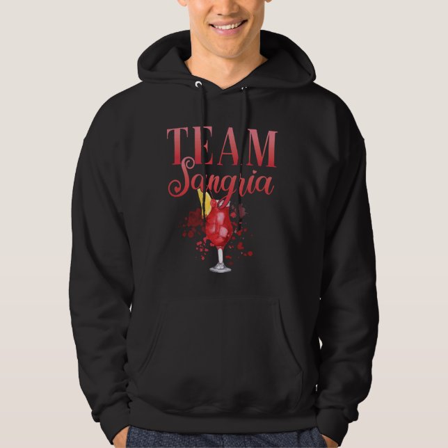 Hen Party Team Sangria Cocktail for Bartender Hoodie (Front)