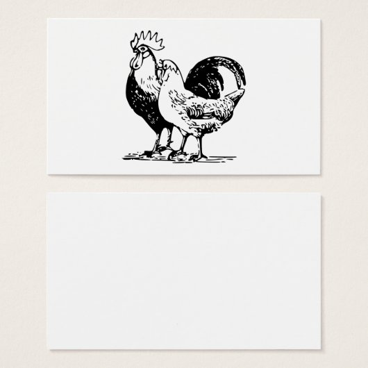 Hen & Rooster (Front & Back)