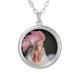 Hen Silver Plated Necklace