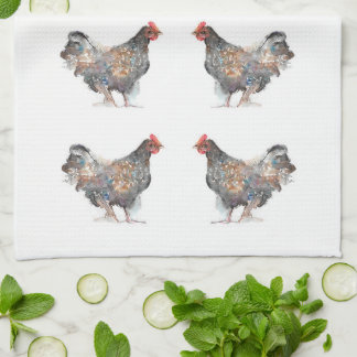 Hen Tea Towel