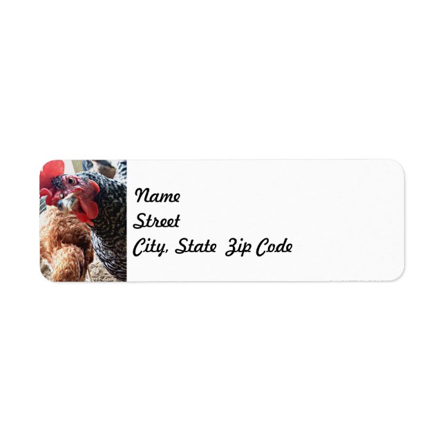 Hen with Attitude - Return Address Labels (Front)