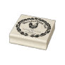 Hen Wreath Classic Egg Carton Labeling Rubber Stamp