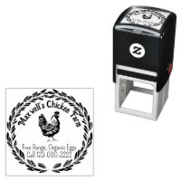 Hen Wreath Classic Egg Carton Labeling