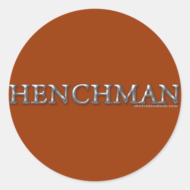 Henchman Classic Round Sticker (Front)
