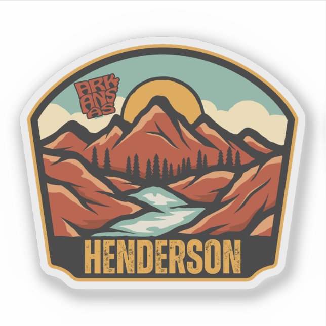 Henderson, Arkansas  Sticker (Front)