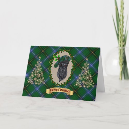Henderson Clan Badge  Tartan Personalized Holiday Card