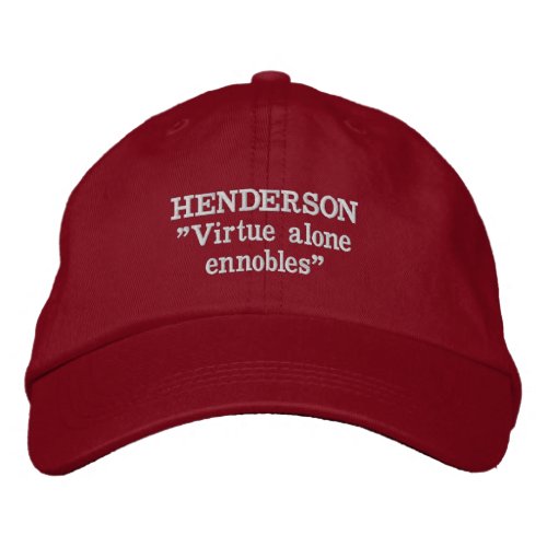 Henderson Clan Motto Embroidered Hat