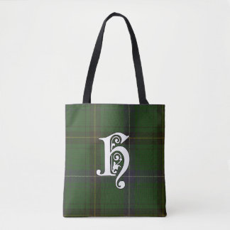 Henderson Clan Tartan Monogram Tote Bag