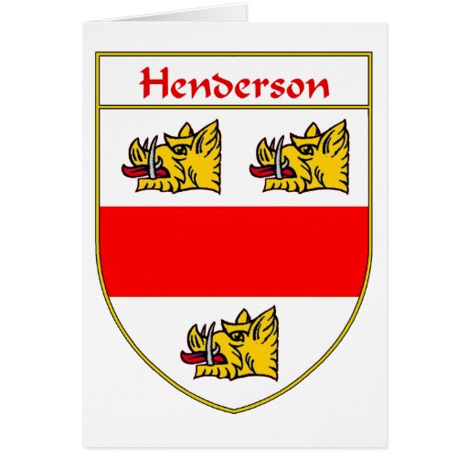 Henderson Coat of Arms/Family Crest Card | Zazzle